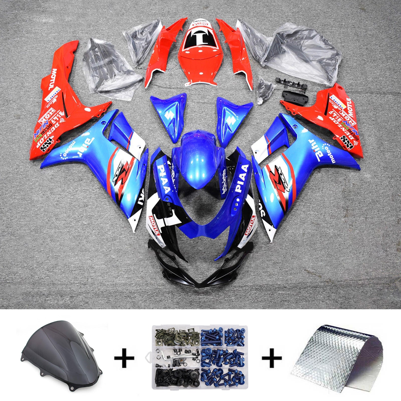 Injection Fairing Kit Bodywork Plastic ABS For Suzuki GSXR 600/750 2011-2026 K11