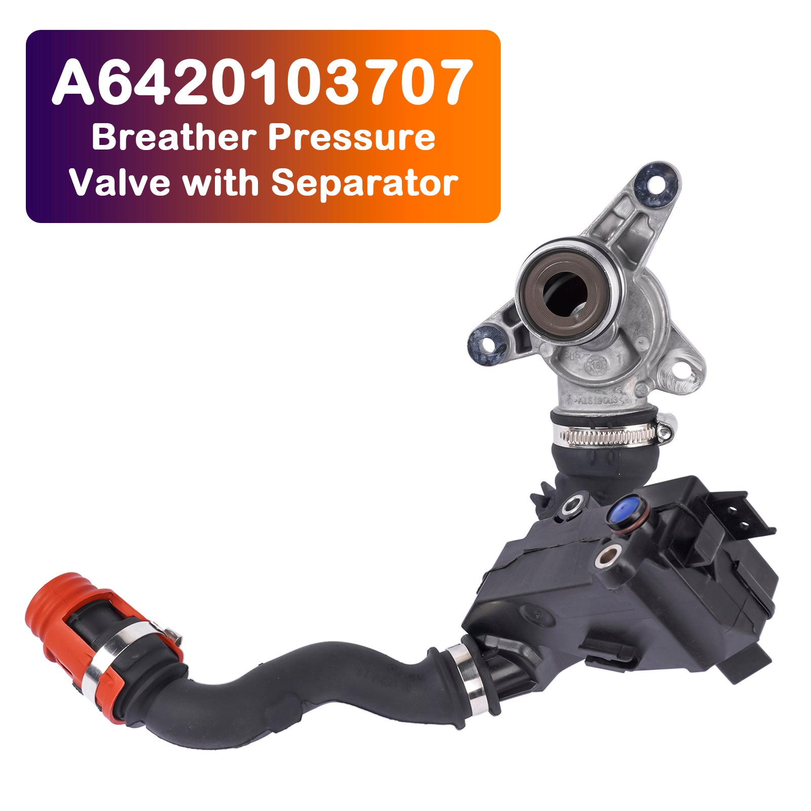 2015-2019 Mercedes-Benz GLS Diesel SUV 350 d 4-matic AWD X166 Breather Pressure Valve with Separator M642 Engine A6420103707
