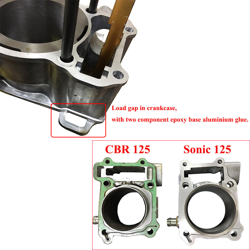 Kit de reconstruction de joint de piston de cylindre sonique Honda FS125 58 mm 2001-2008 125cc 12100-KGH-900