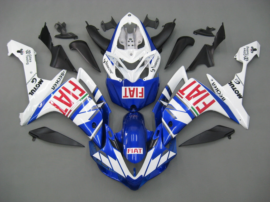 2007-2008 Yamaha YZF-R1 Bleu Blanc FIAT Racing Carénages Générique