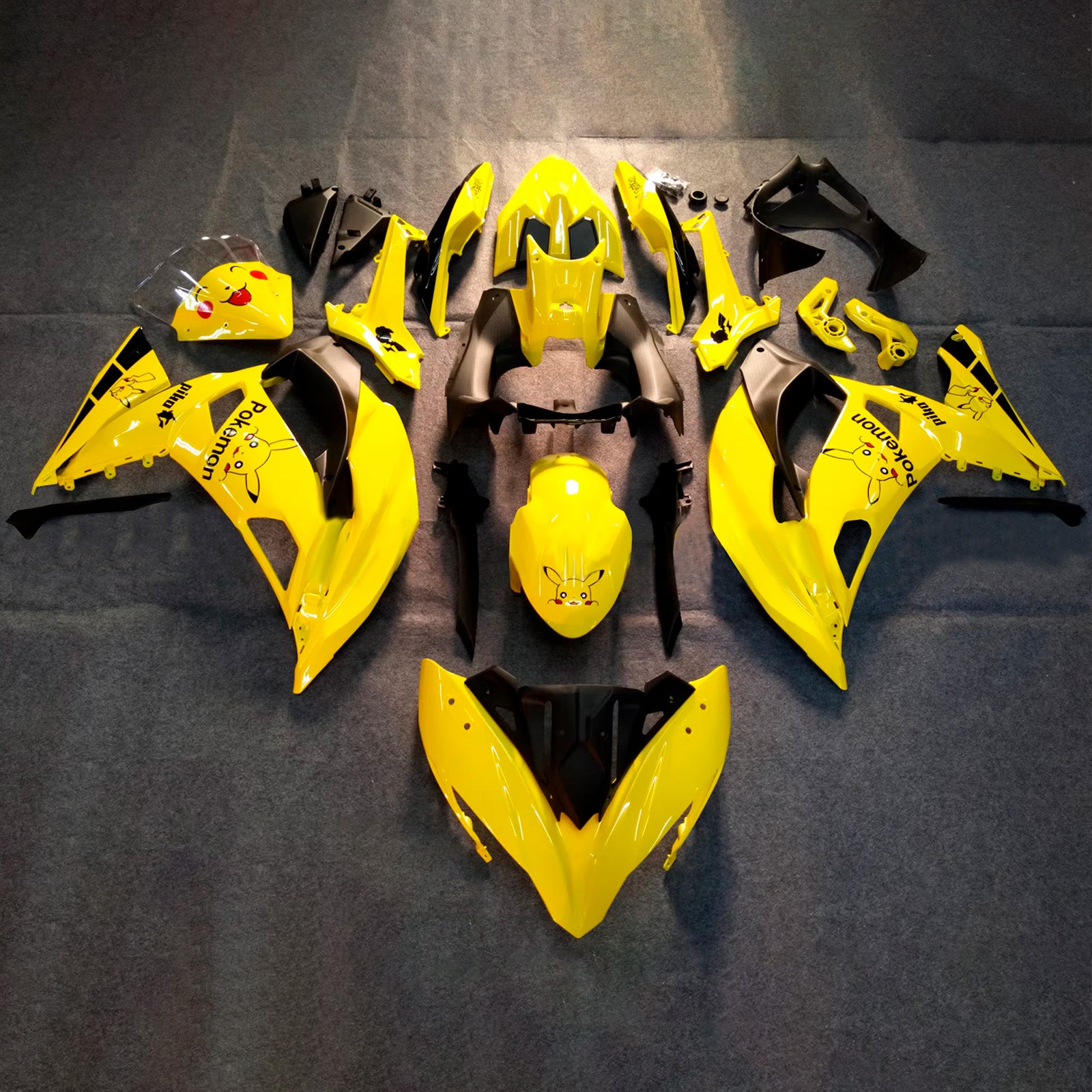 Injection Fairing Kit Bodywork Plastic ABS fit For Kawasaki ER-6F Ninja650R 2017-2019