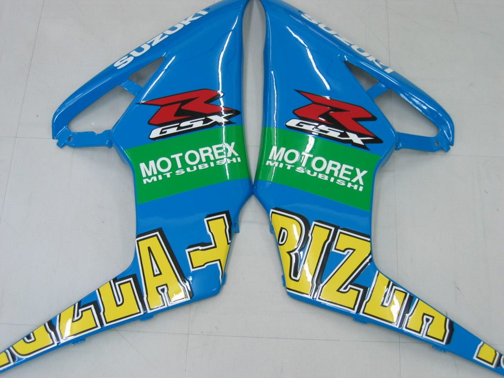 2005-2006 Suzuki GSXR 1000 blauwe Rizla Racing stroomlijnkappen algemeen