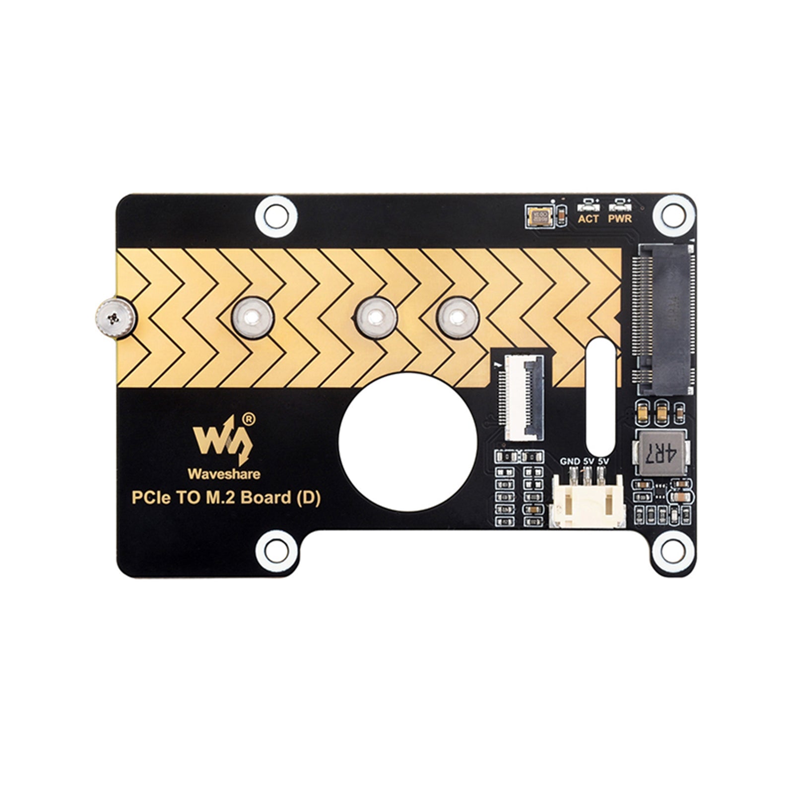 Carte d'extension de transmission Raspberry Pi 5 PCIE vers M.2, Rotor d'interface 8Gbps