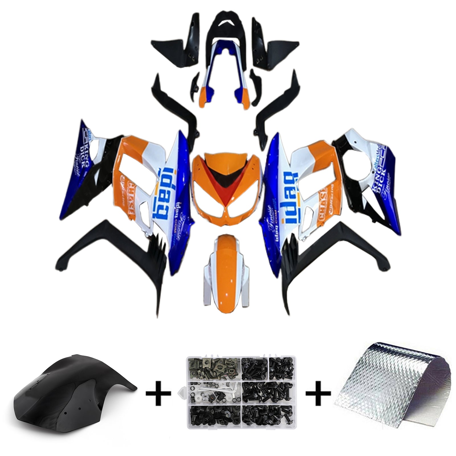 2010-2015 Kawasaki Z1000SX Injection Fairing Kit Bodywork Plastic ABS