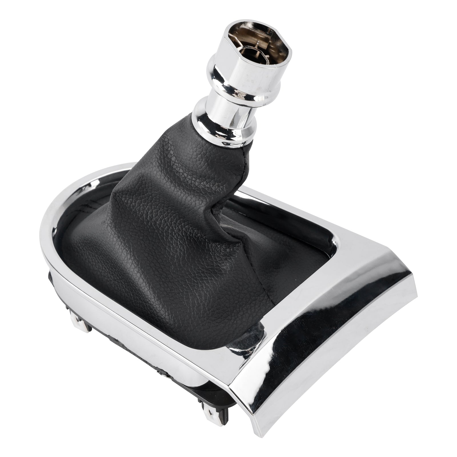 2015-2017 Ford Mustang Manual Gear Shift Boot Chrome Sync Trim GR3Z-7277-AA