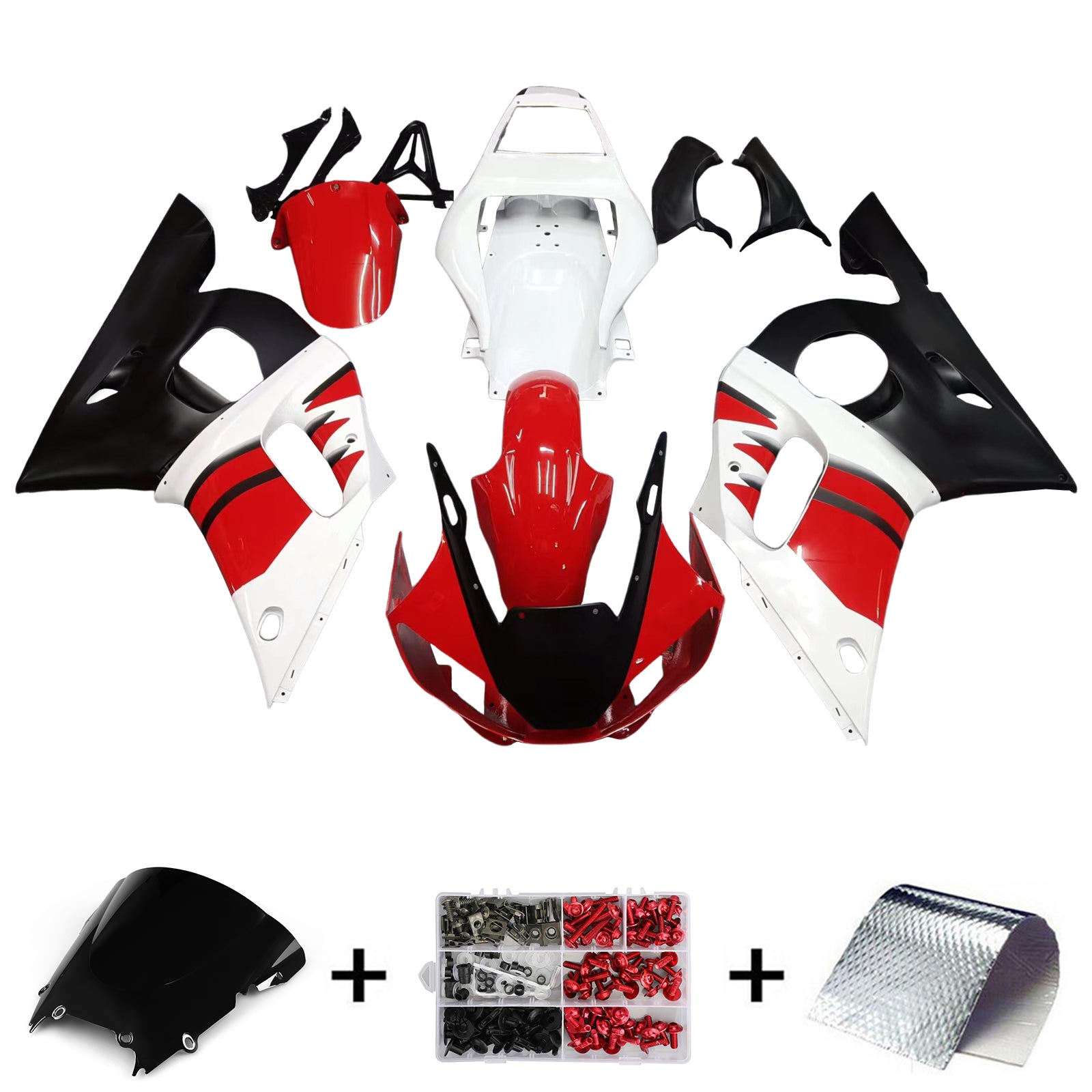 Injection Fairing Kit Bodywork Plastic ABS fit For Yamaha YZF 600 R6 1998-2002