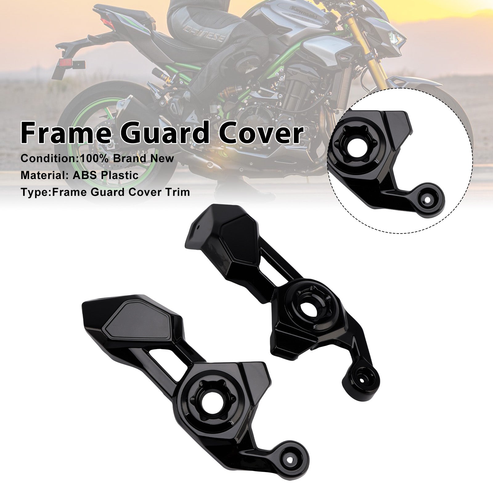Frame Side Cover Panel Guard Fairing For Kawasaki Z900 2025-2026