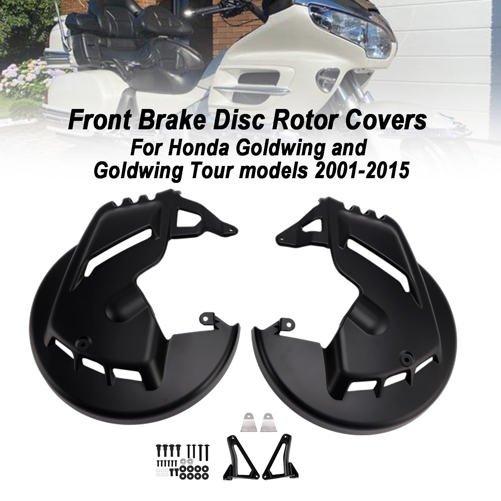 Front Brake Disc Rotor Covers For Honda Goldwing GL1800 F6B 01-15