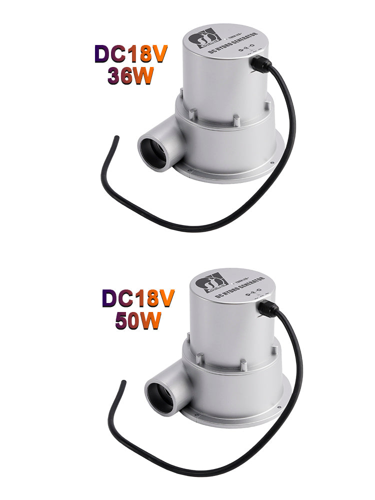 12V kleine hydro-elektrische generator DC18V 36W/50W borstelloze motor met hoog rendement