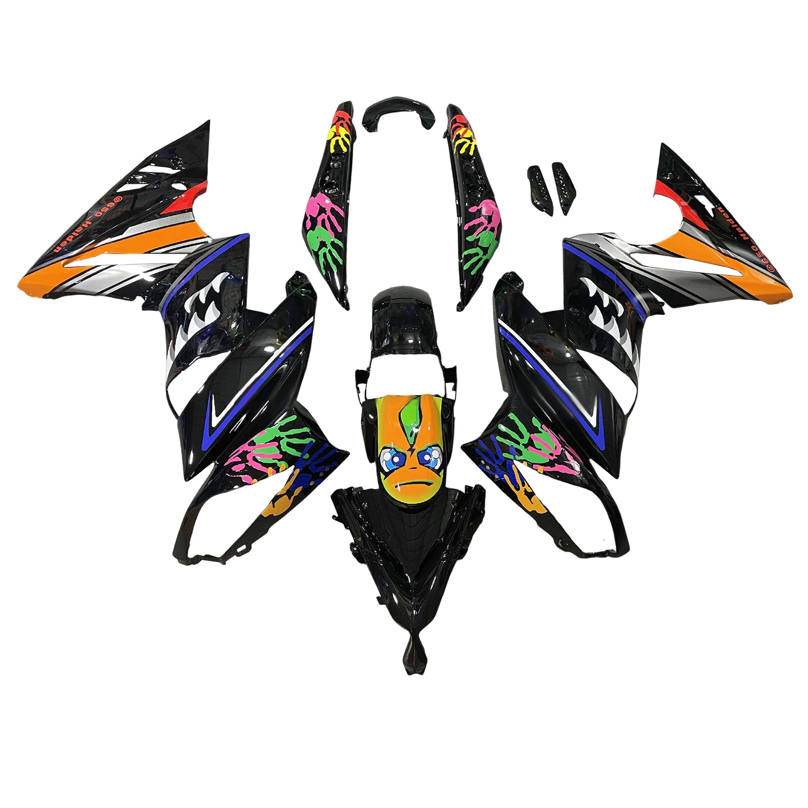 Injection Fairing Kit Plastic for Kawasaki Ninja650 ER-6F EX650 2009-2011