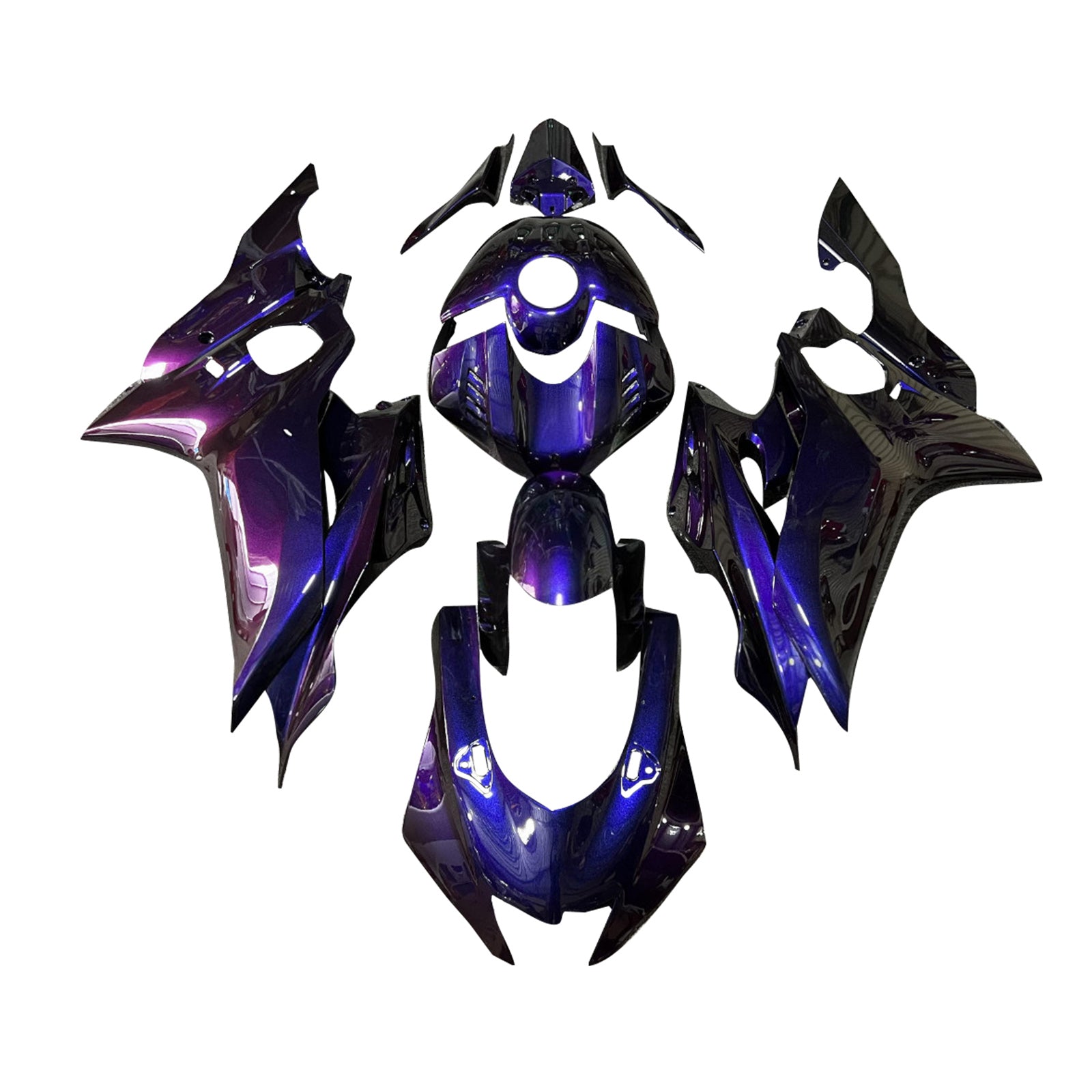 Kit de carenado de inyección, carrocería de plástico ABS apto para Yamaha YZF-R6 2017-2023
