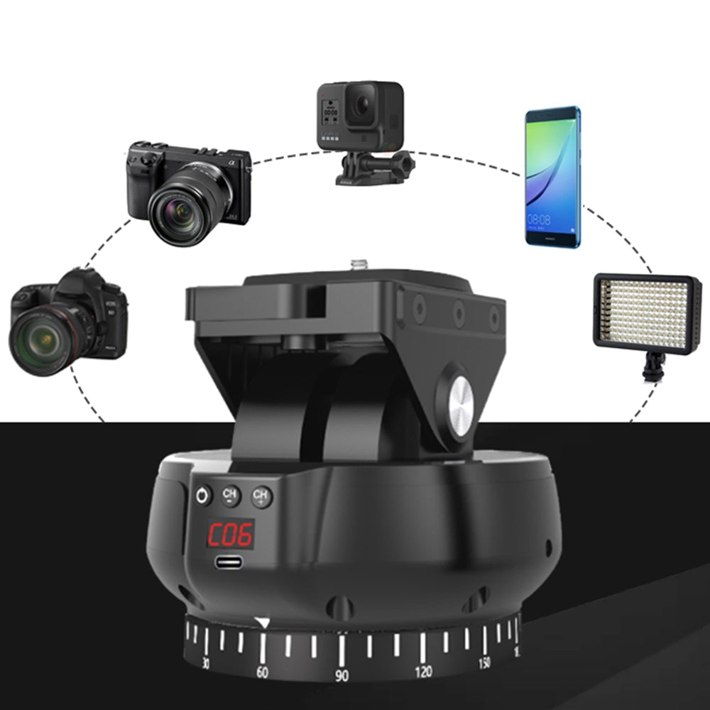 360° Panoramic Rotating Pan and Tilt Head Suitable for mobile Phones/Cameras etc