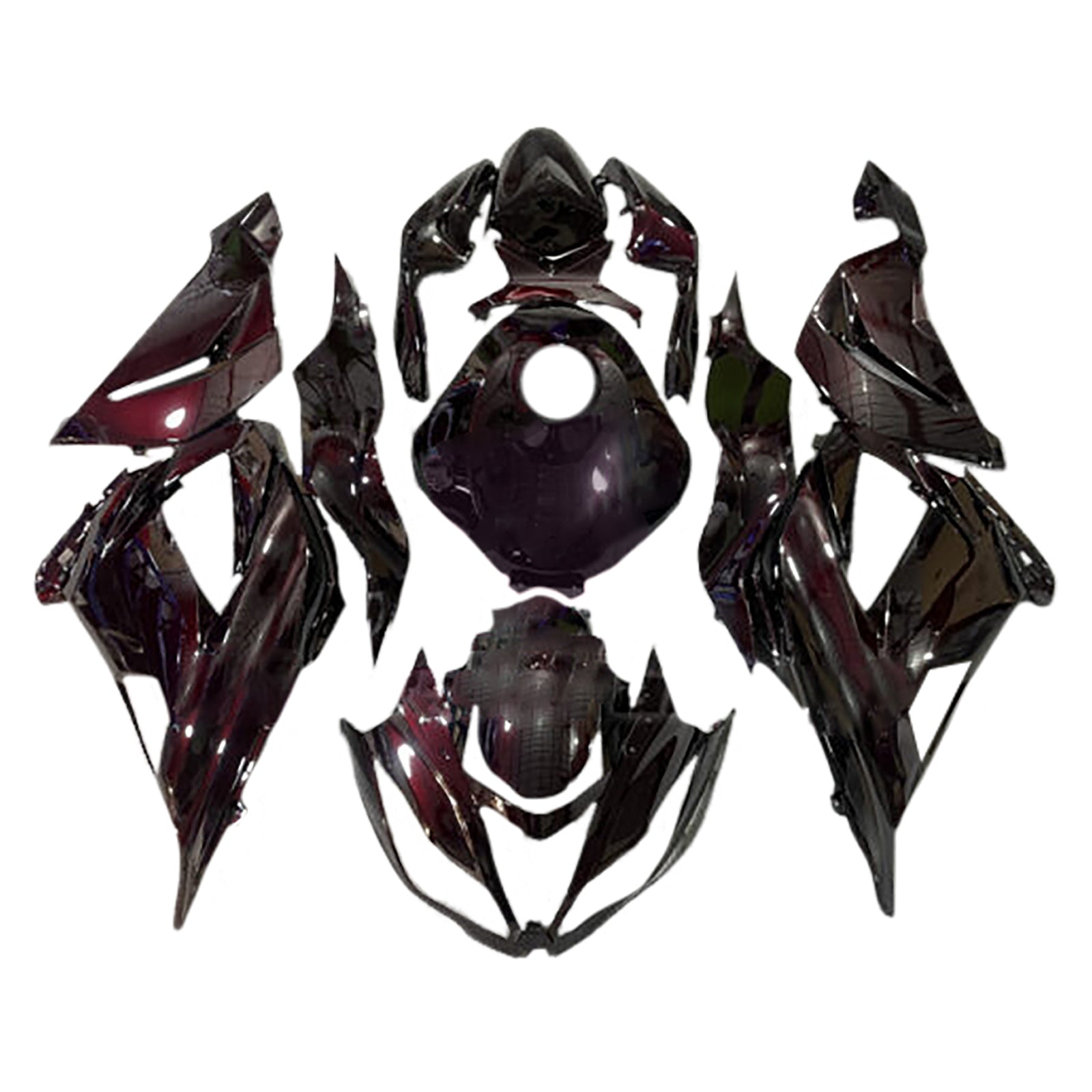 Injeksjon Fairing Kit Bodywork Plast Abs Fit for Kawasaki ZX6R 636 2013-2018