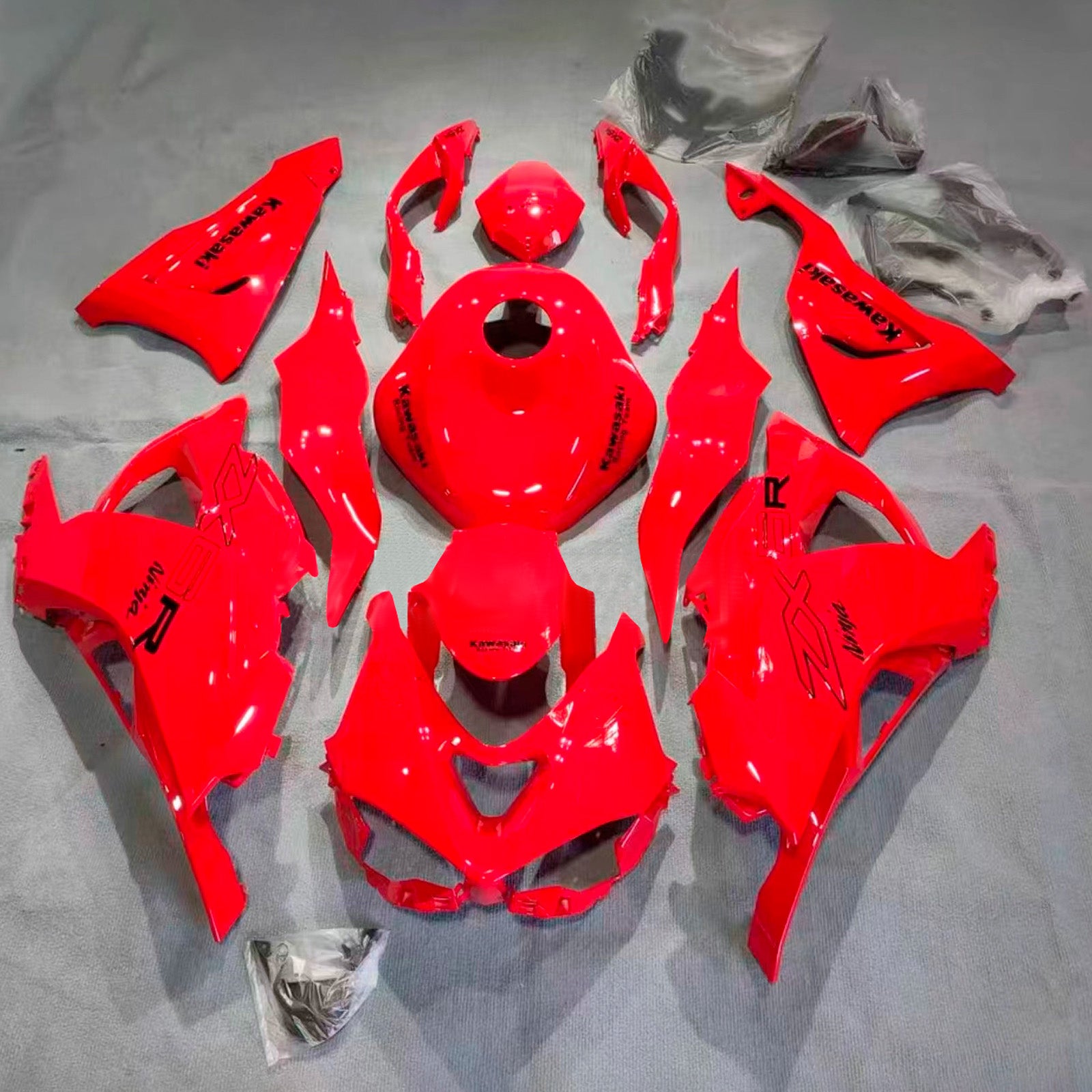 Kit carenatura iniezione carrozzeria in plastica ABS adatta per Kawasaki ZX-6R 2024-2025