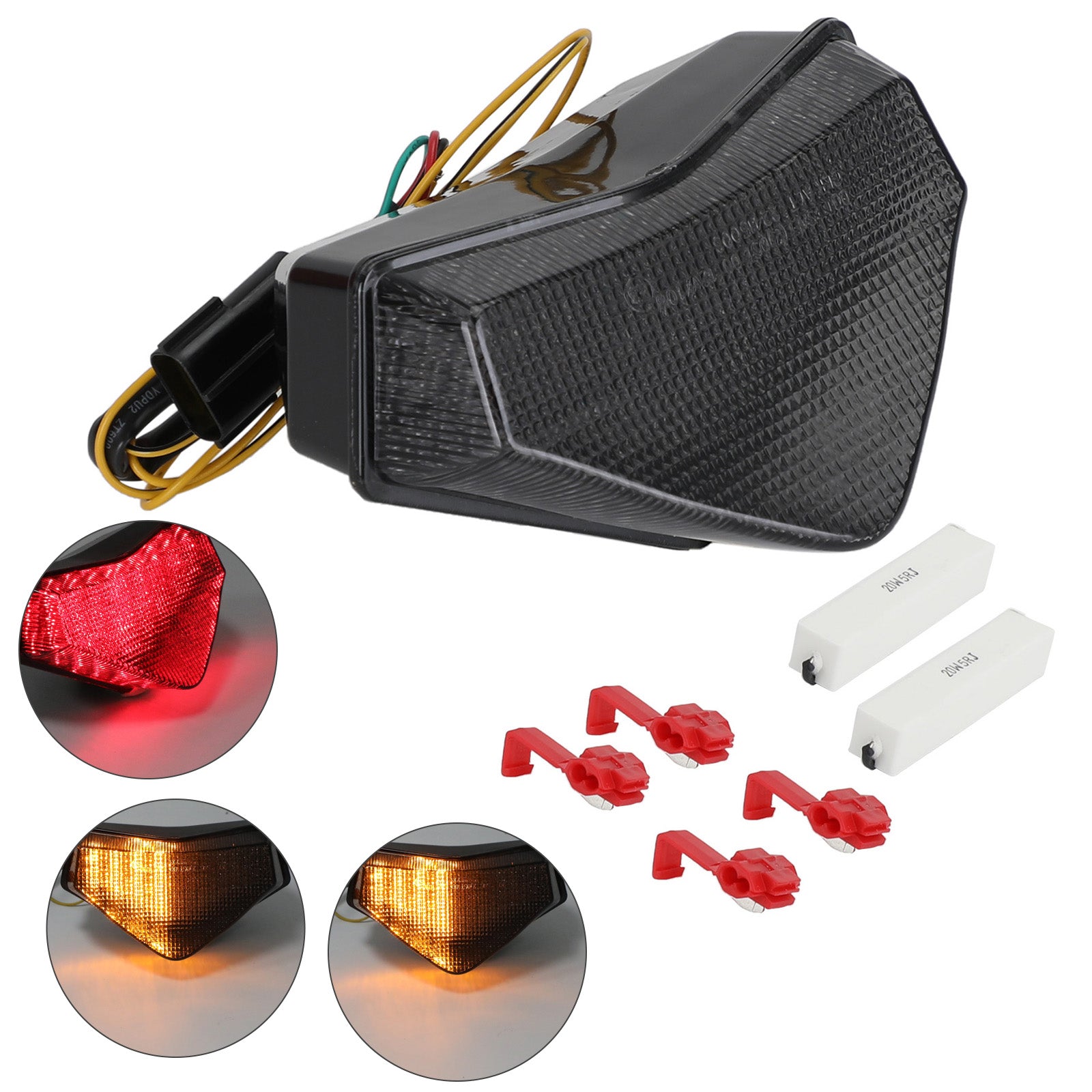 Smoke LED Taillight integrated Turn Signals for Tiger Speed Sprint ST