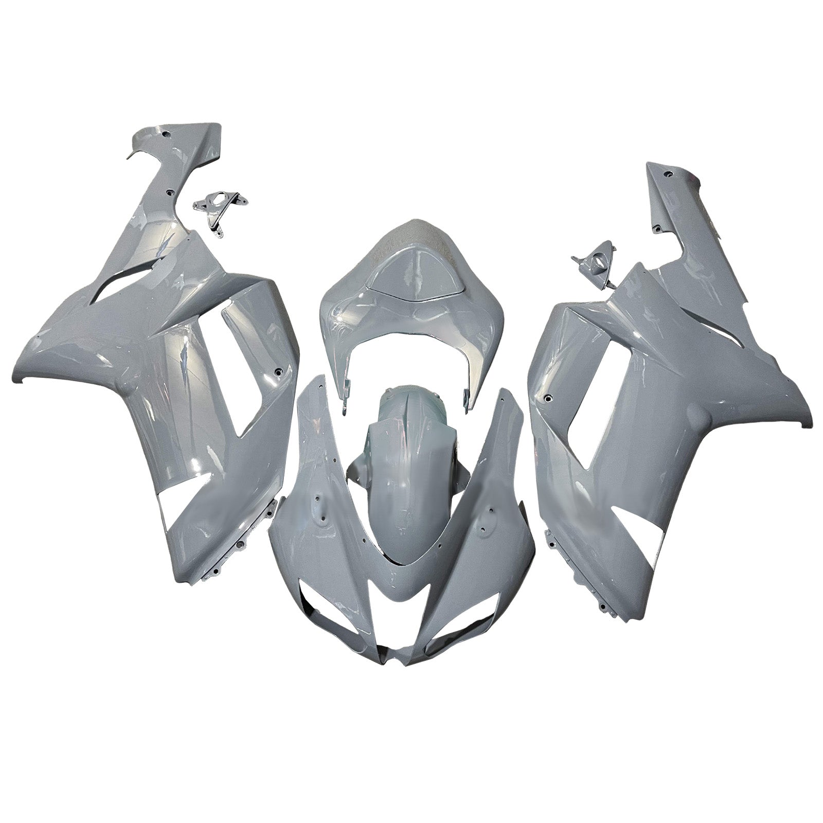Injeksjon Fairing Kit Bodywork Plast Abs Fit for Kawasaki ZX6R 636 2007-2008