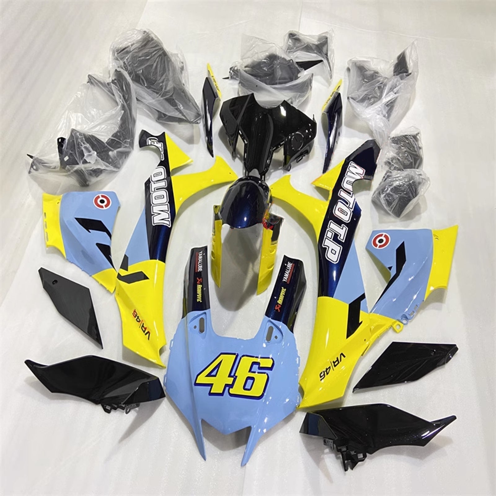 2020-2025 Yamaha YZF R1 Injeksjon Fairing Kit Bodywork Plastic ABS #101