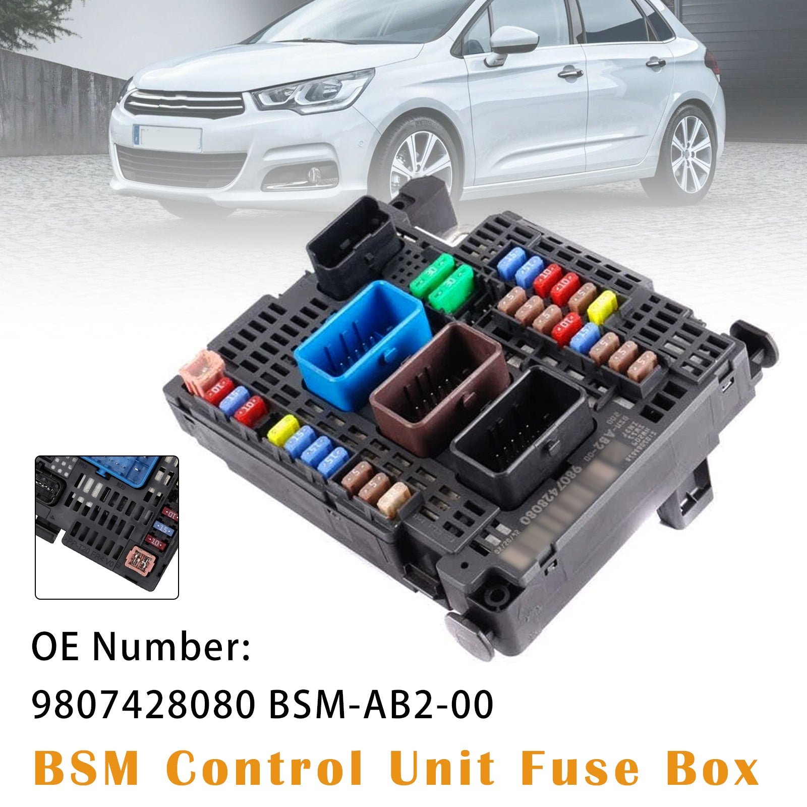 BSM Control Unit Fuse Box 9807428080 BSM-AB2-00 For Citro?n C4 II DS4 2011-