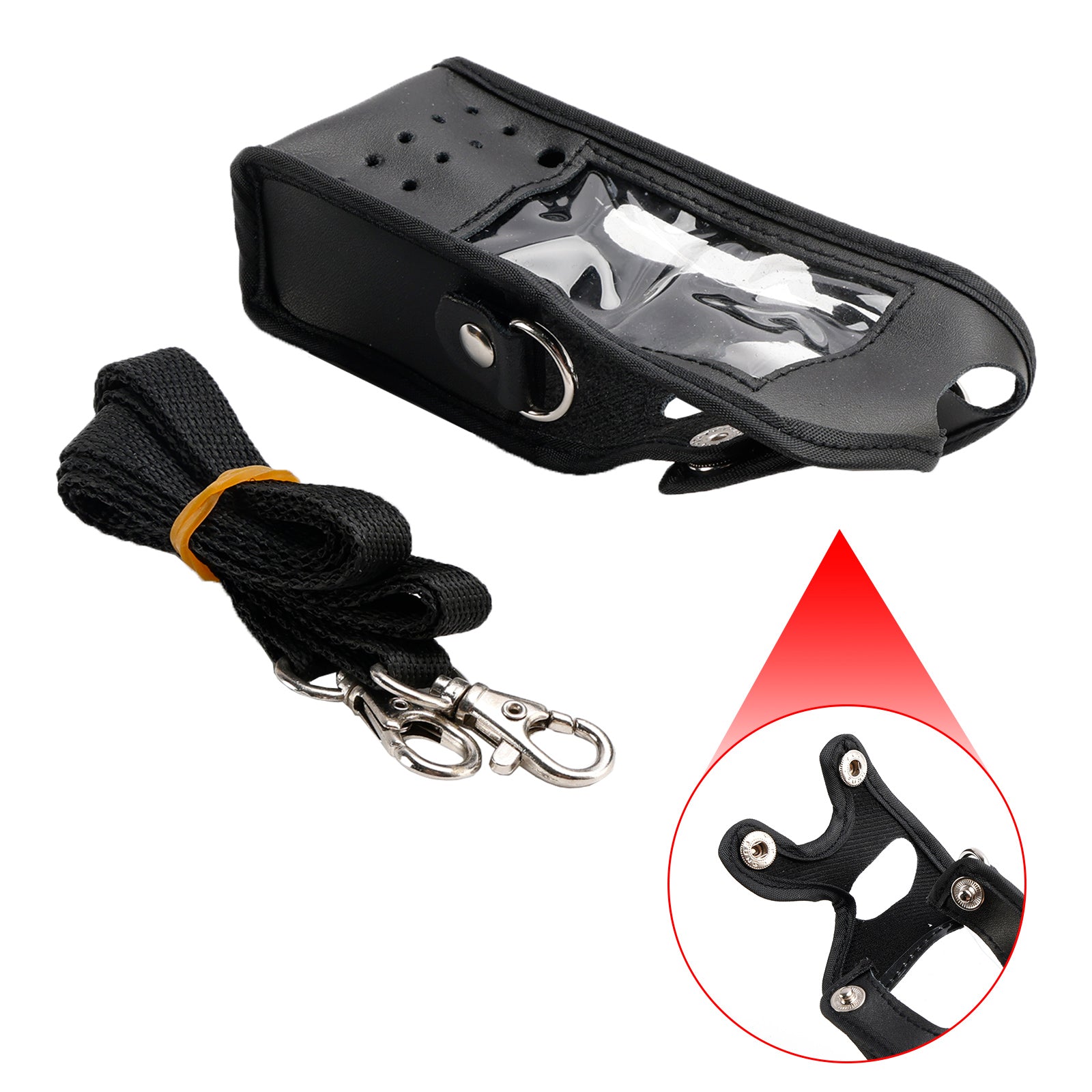 P8268 Radio PU lederen hoes beschermhoes voor XIRP8260 XPR6550 DGP6150 DP3601