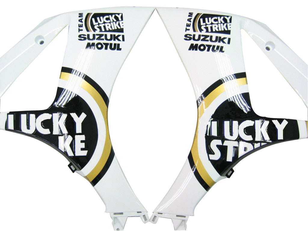 2007-2008 Suzuki GSXR 1000 White Black Gold Lucky Strike Racing Fairings Generic