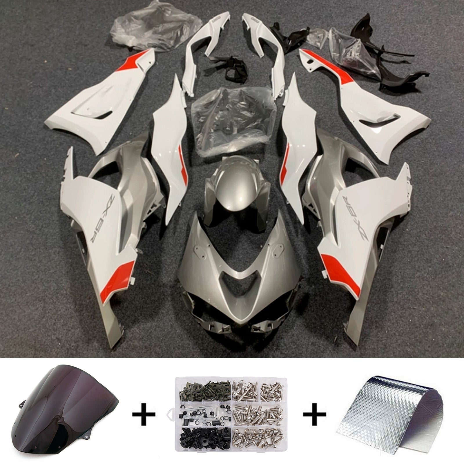 Injection Fairing Kit Bodywork Plastic ABS fit For Kawasaki ZX-6R 2024-2025