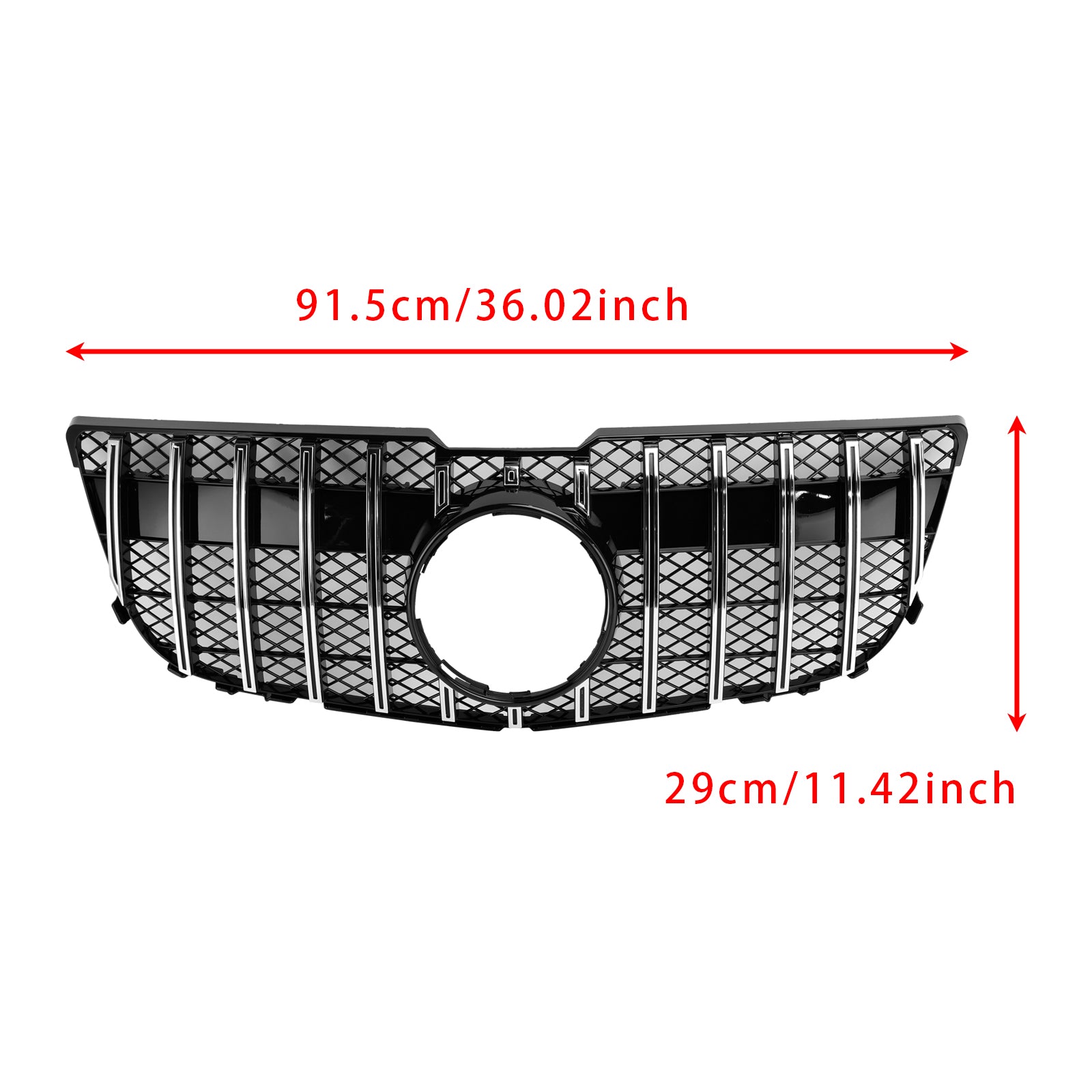 2013-2015 Mercedes Benz GLK x204 GT Front Grille Grill Mesh Chrome