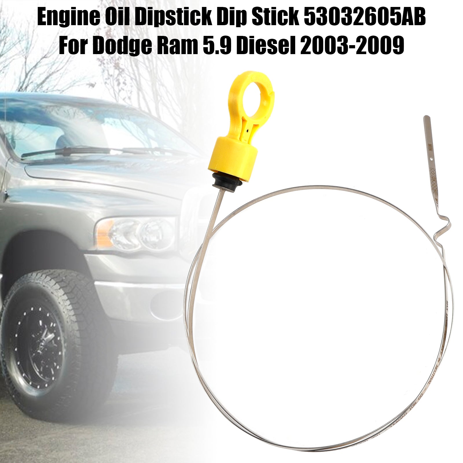 Motoroljemätsticka 53032605AB för Dodge Ram 5.9 Diesel 2003-2009
