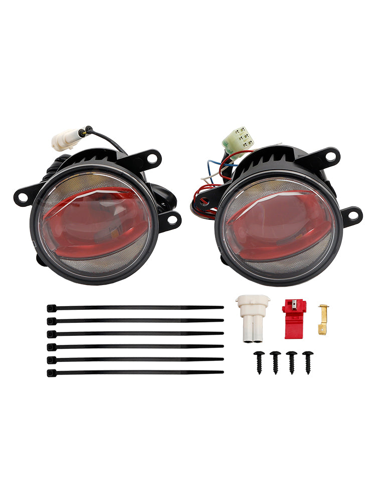 Autolamp Ledriing FOG DRL Roze Editie 90MM 6000K Voor OSRAM