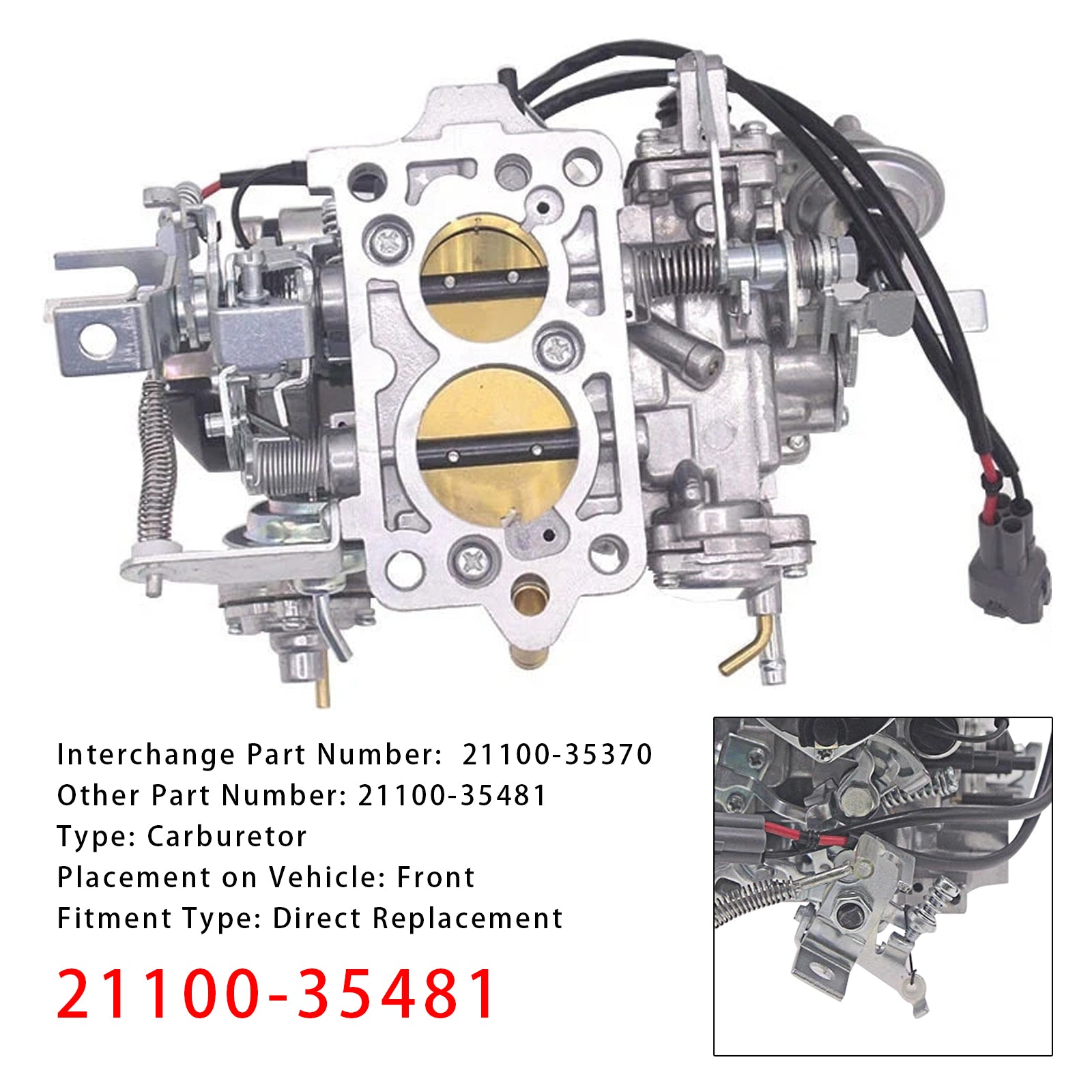 1984-1997 Toyota 22R SR5 4Runner Land cruiser bilförgasare 21100-35481