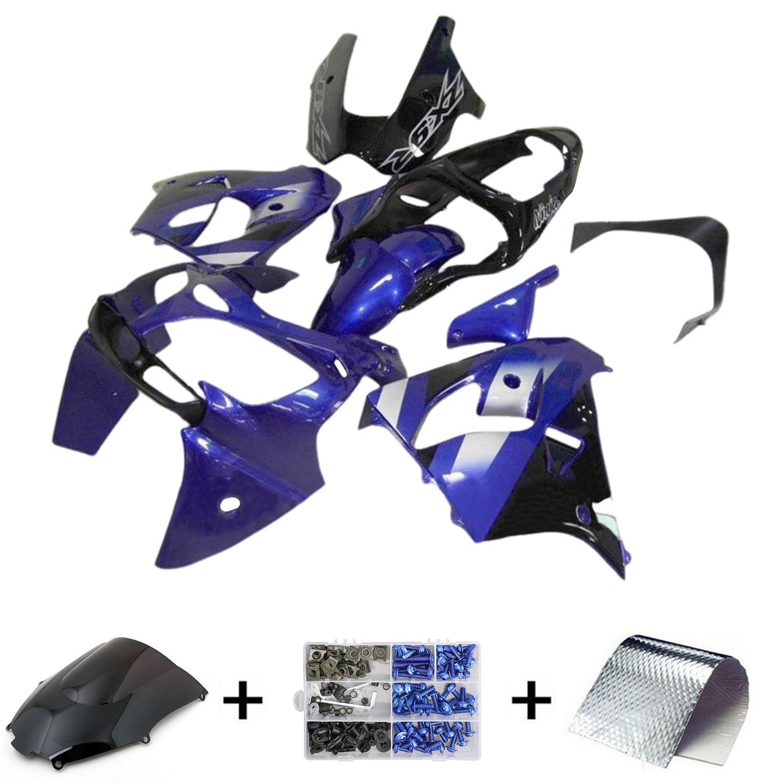 2000-2001 Kawasaki ZX9R Injection Fairing Kit Bodywork Plastic ABS