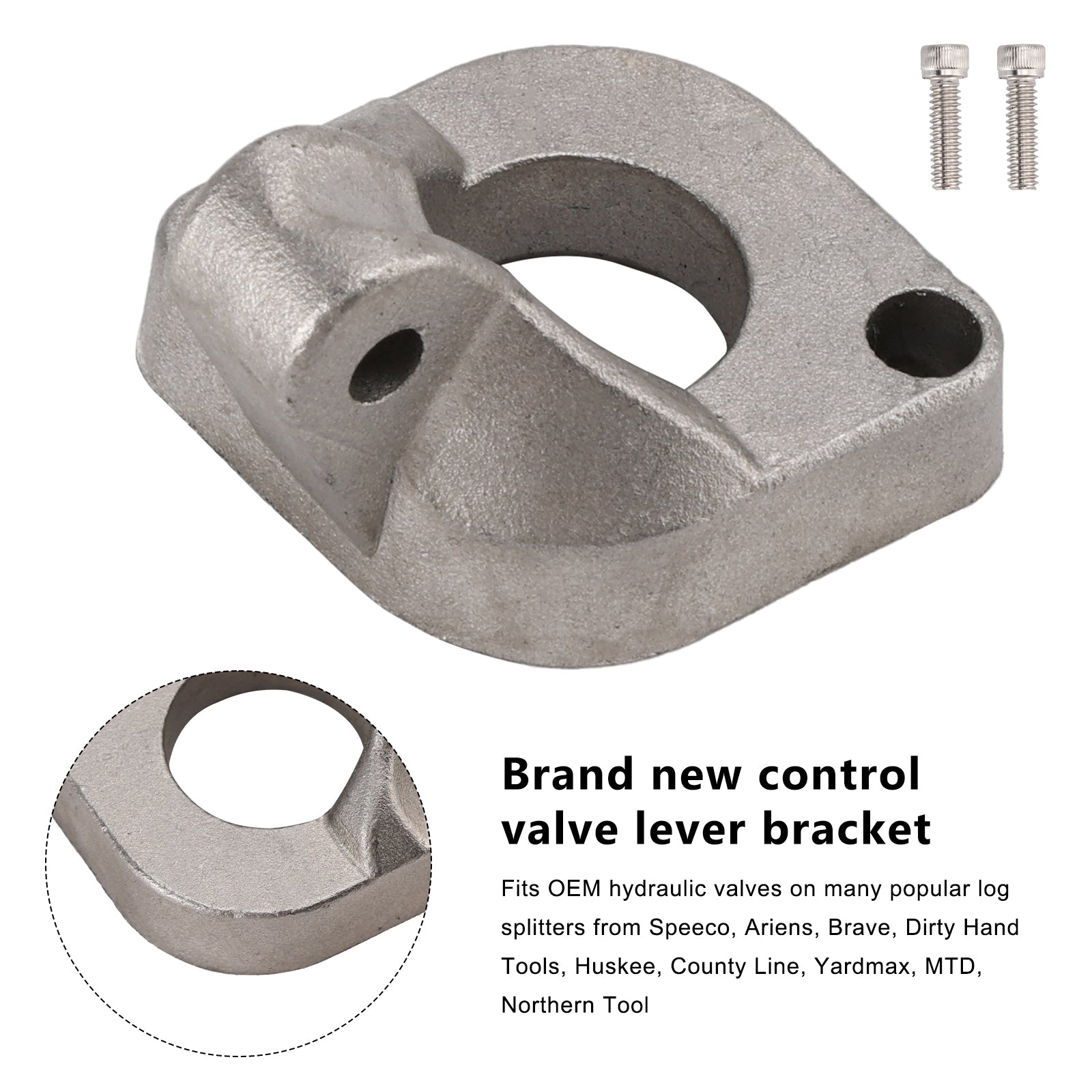 Energy Hydraulic Log Splitter Válvula Candideira de alavanca de montagem para Husky/MTD