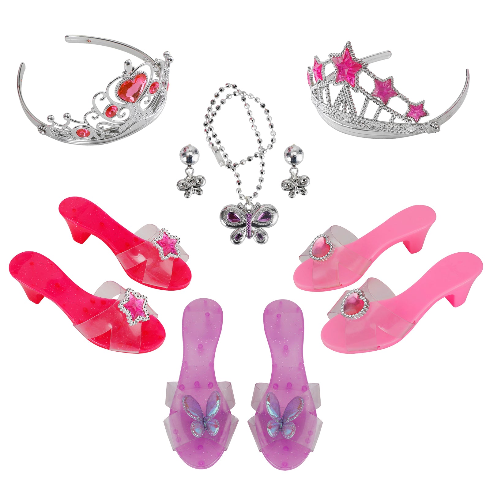 Habillage princesse habiller talons bijoux et diadèmes jouets pour petites filles enfants