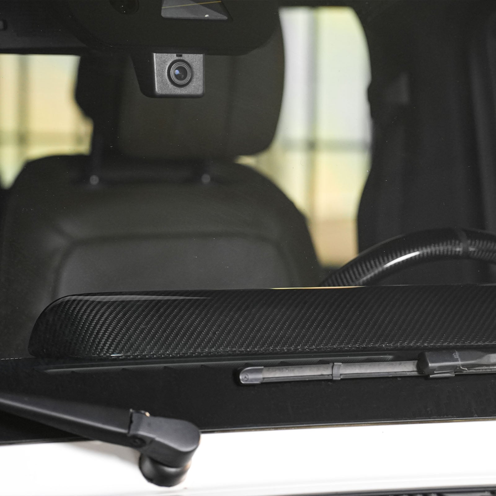 Carbon Fiber Dashboard Screen Cover Trim Fit Mercedes Benz W464 W465 2019-2026
