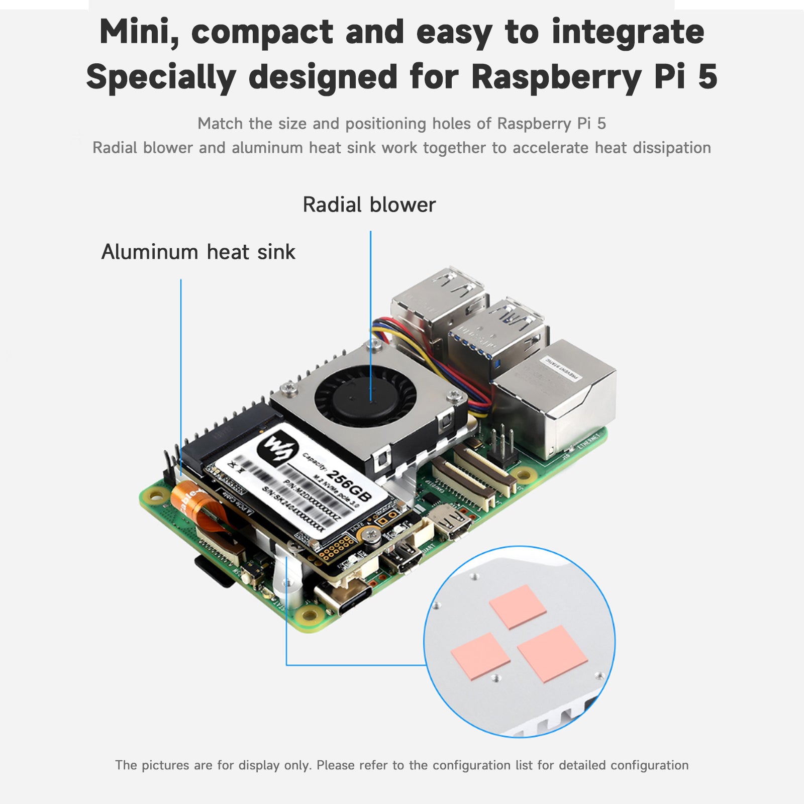 Adaptateur Raspberry Pi 5 PCIe vers M.2, carte d'extension 5/5B, protocole de disque dur Nvme