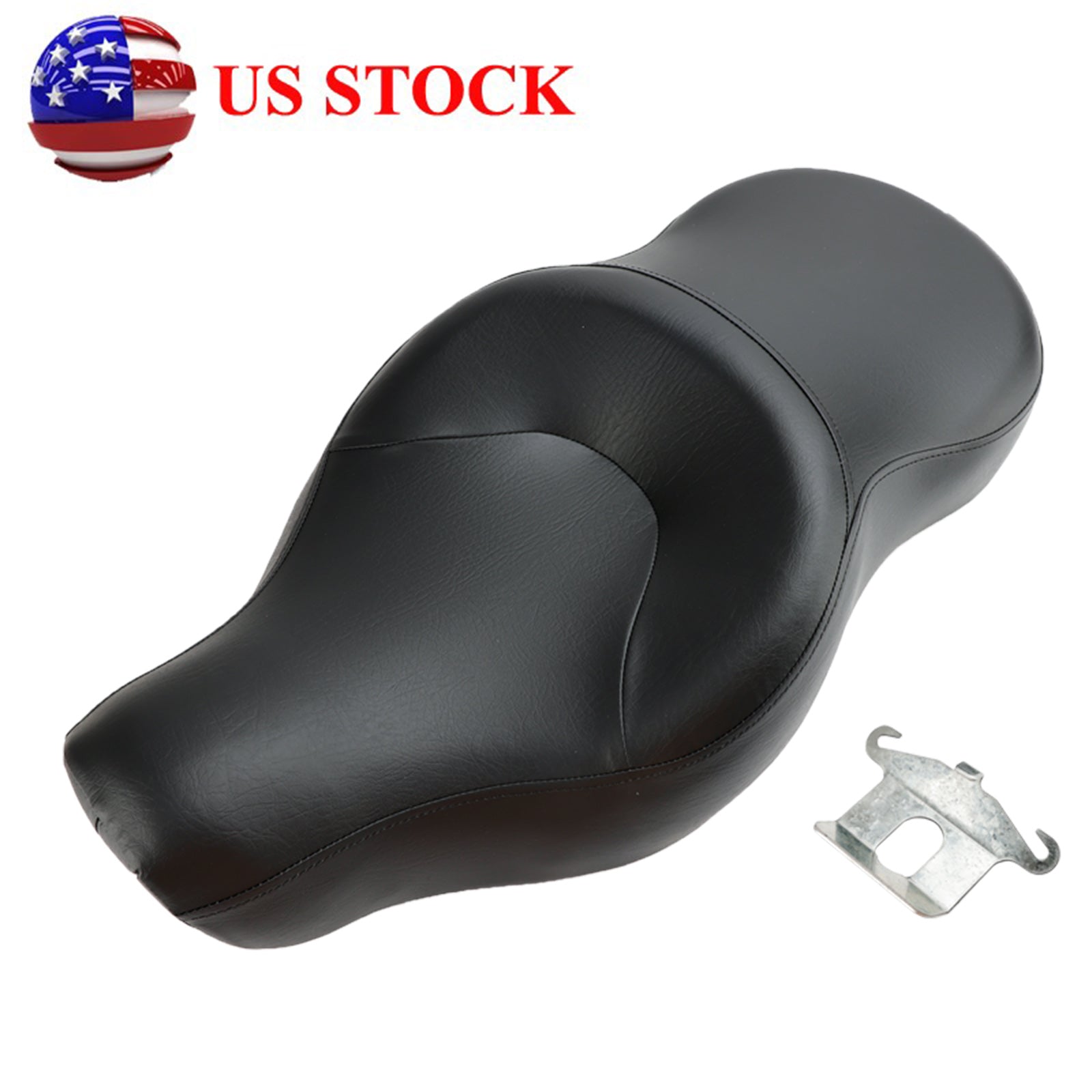 2-up Black Seat Driver&Passenger XL1200N 2004-2018 XL883N Sportster For Leather