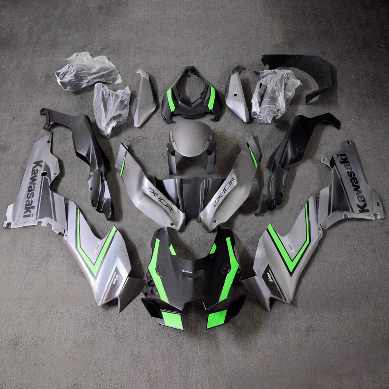 Kit carenatura iniezione Carrozzeria ABS adatto per Kawasaki ZX-10R ZX-10RR 2021-2025