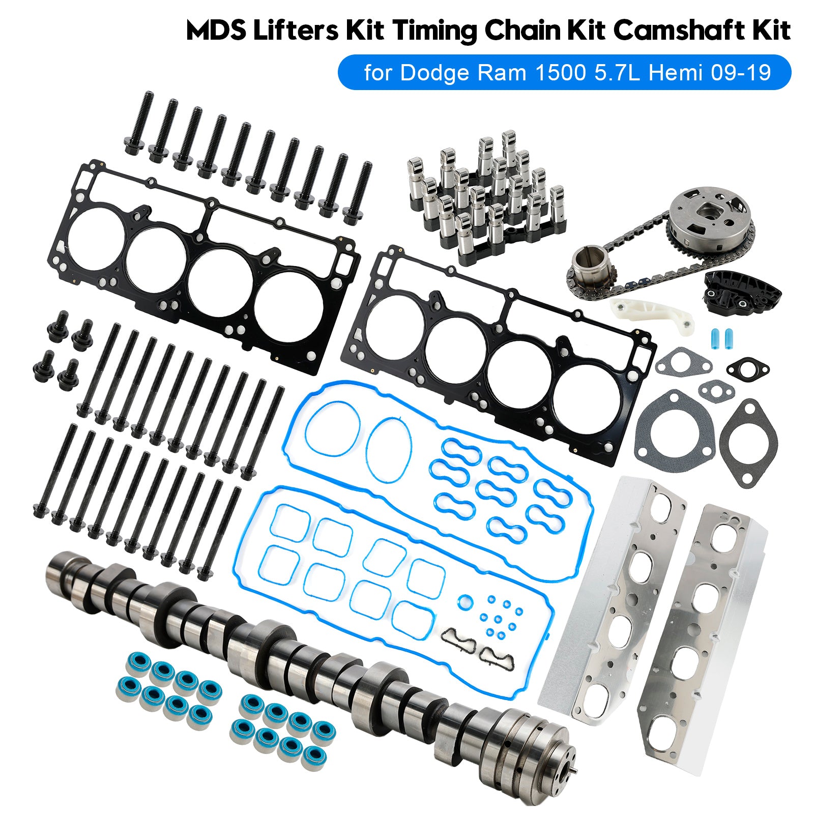 2009 Chrysler Aspen 5.7L Engine V8 MDS Lifters Kit Timing Chain Kit Camshaft Kit 53022263AF