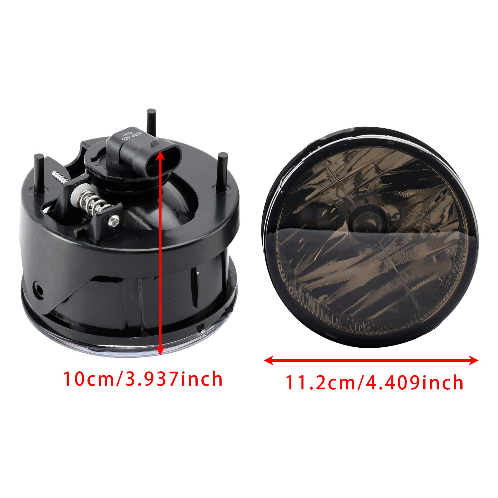 Pair Front Fog Light Lamps With Bulbs For Ford Expedition 2007-2014 Smoked Lens