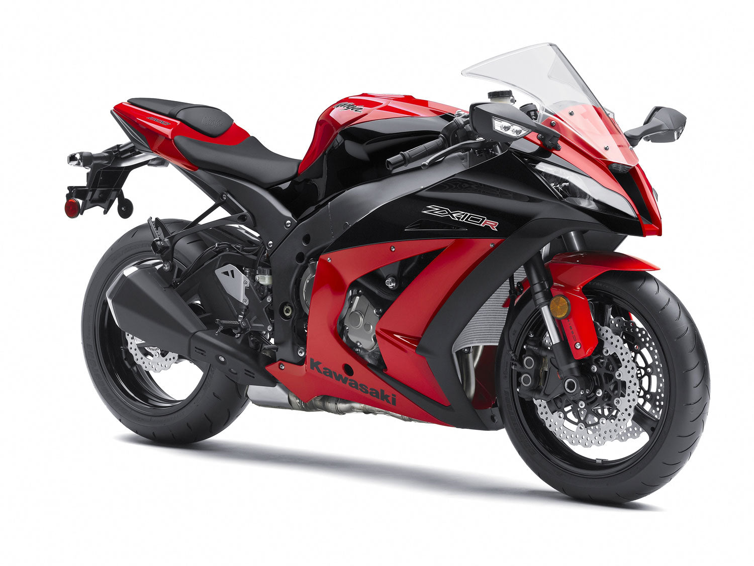 2011-2015 Ninja ZX10R Red Bodywork Fairing ABS Injection Molded Plastics Set 4# Generic