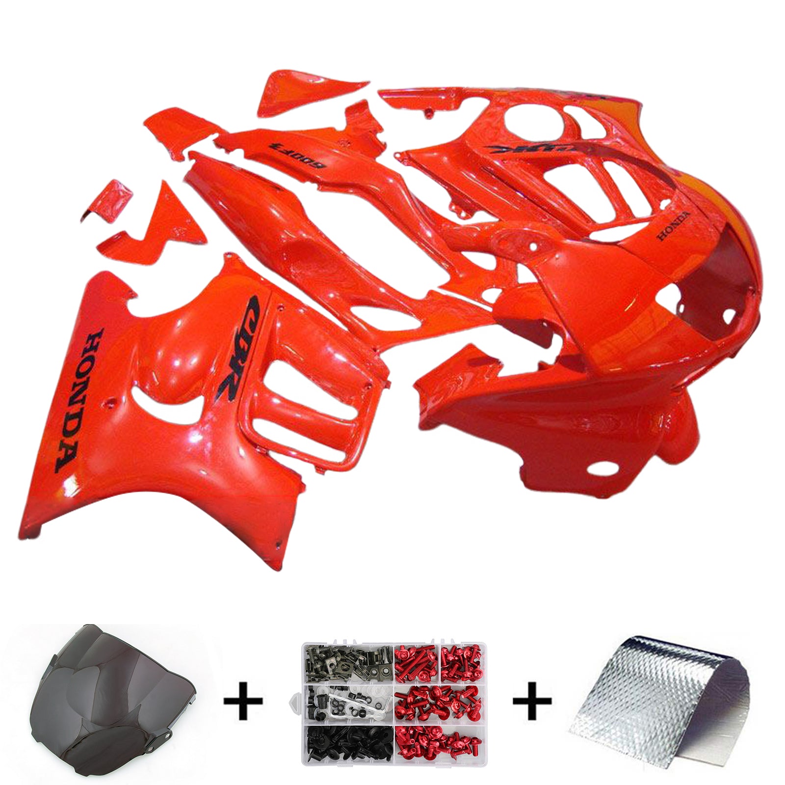 1997-1998 Honda CBR600 F3 Kit de carénage d'injection carrosserie plastique ABS