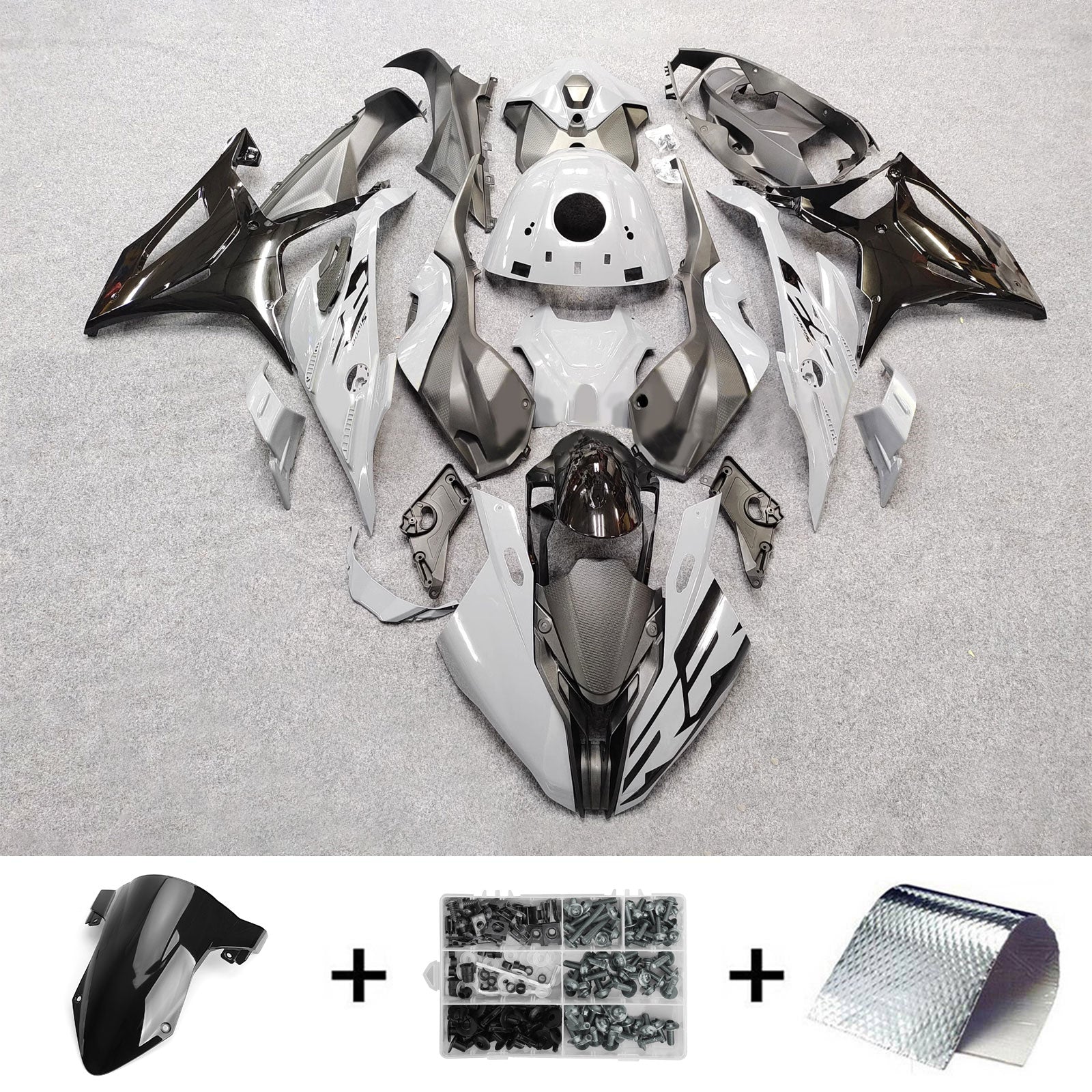 2023-2024 BMW S1000RR Kit de carénage d'injection carrosserie plastique ABS