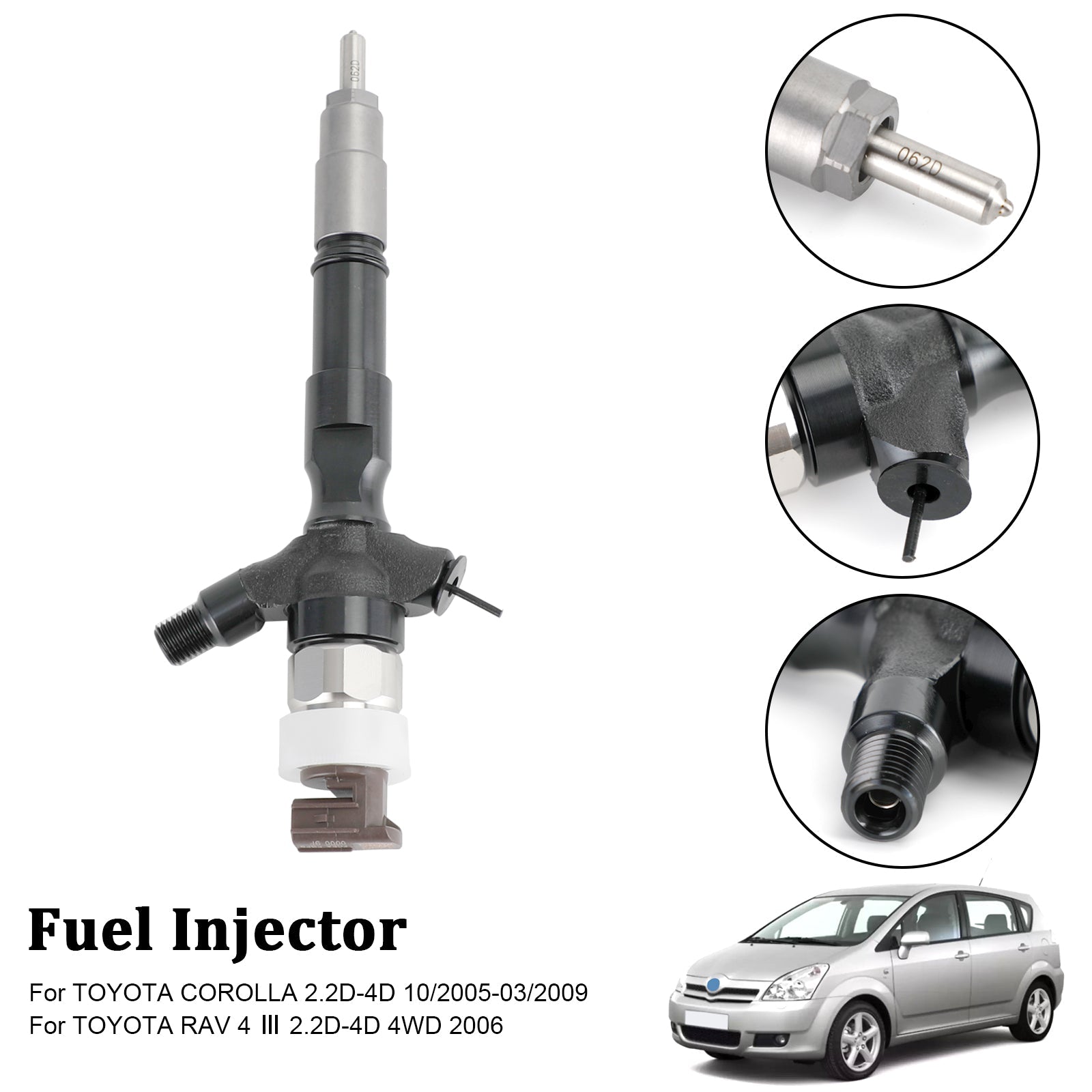 Injecteur de carburant 23670 – 30140, pour Toyota Land Cruiser Hilux 2006 + 095000-6760, 1 pièce