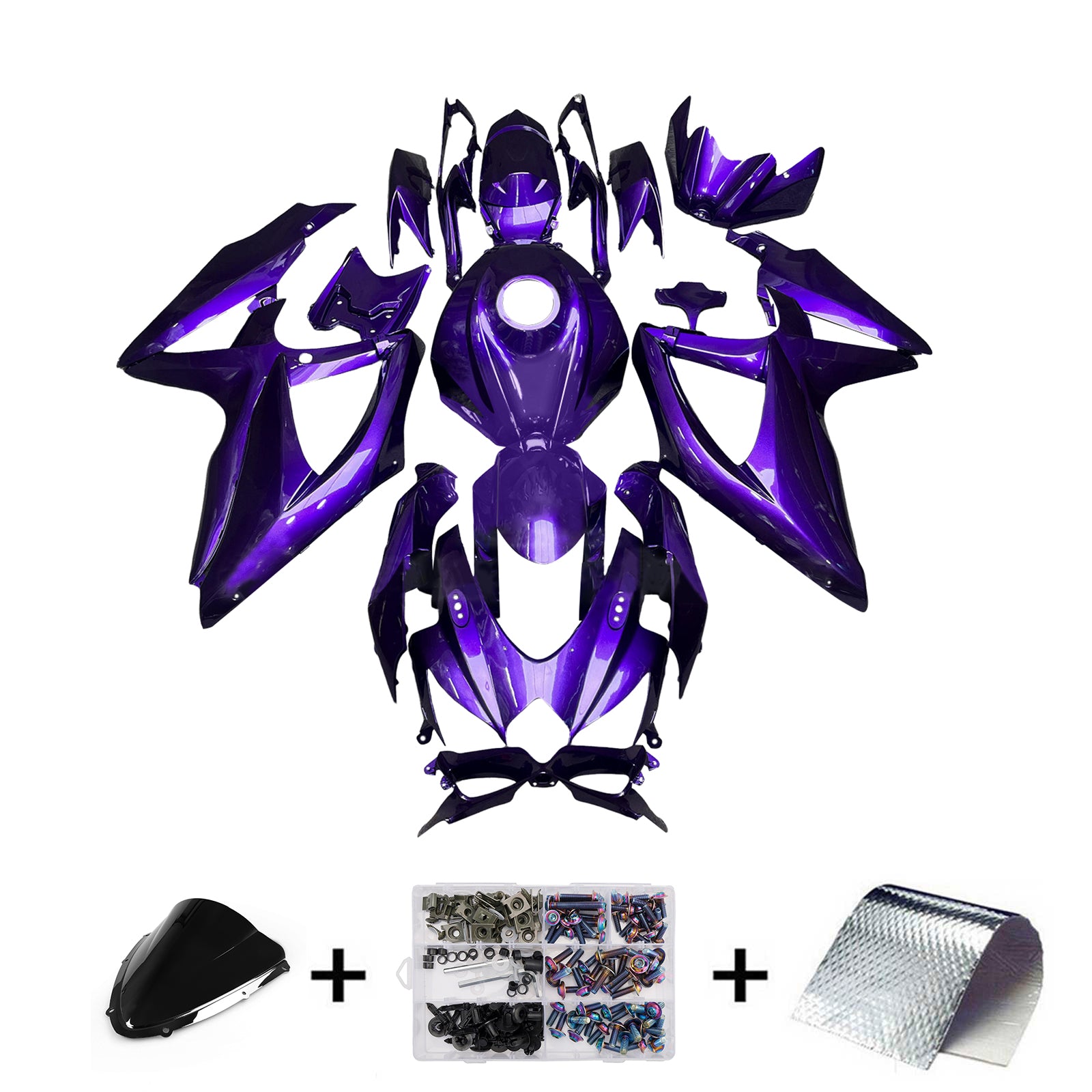 Injeksjon Fairing Kit Bodywork Plastic ABS For Suzuki GSXR 600/750 2008-2010 K8