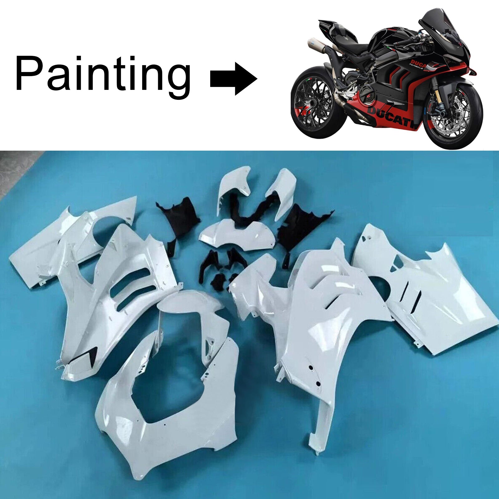 Kit de carénage d'injection Ducati Panigale V4/V4S 2022-2024 V4SP/V4R 2023-2024