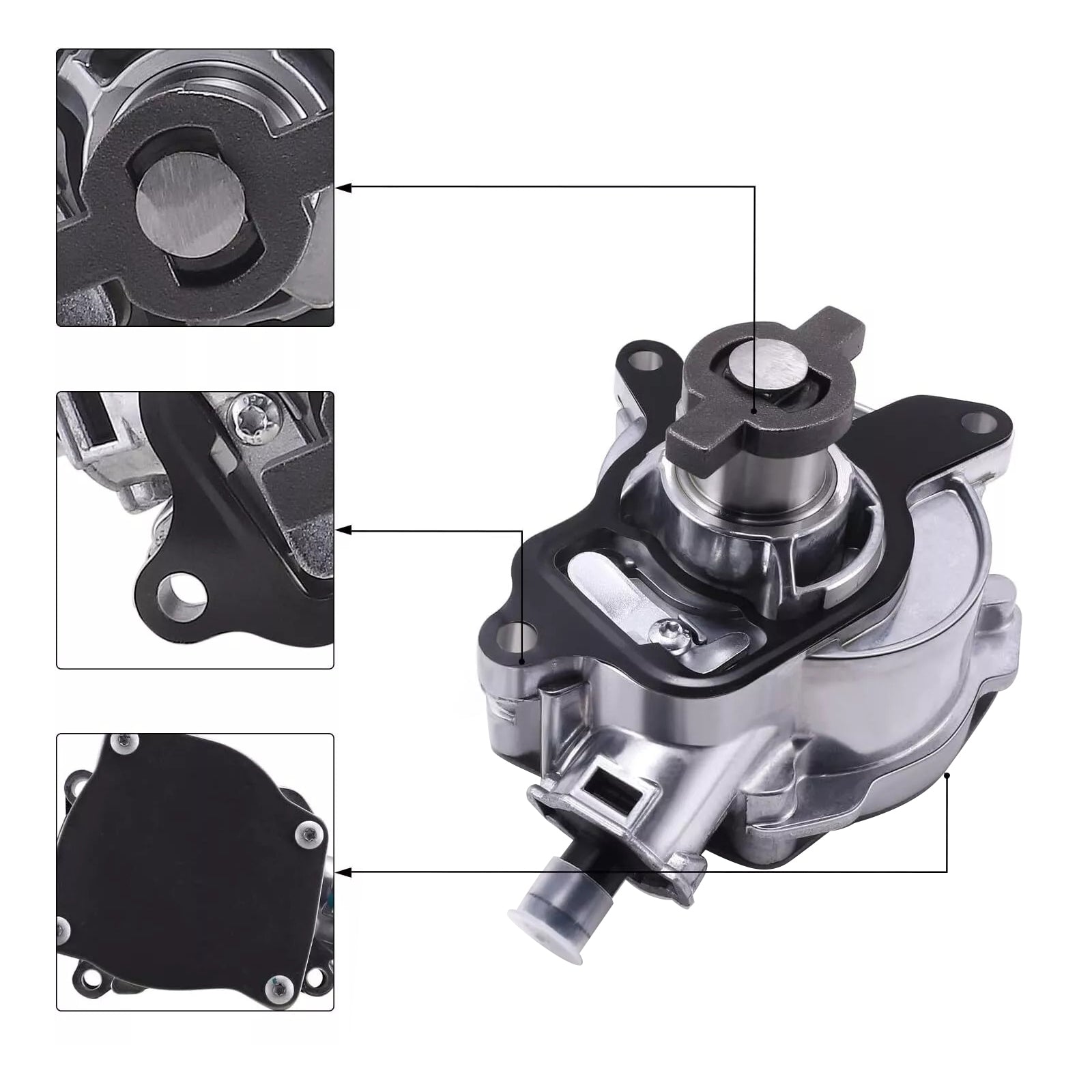 2012-2013 Audi TT RS 2.5L 5 cylinder M/T Quattro Base Coupe with Manual Transmission Vacuum Pump 07K145100H 904-817