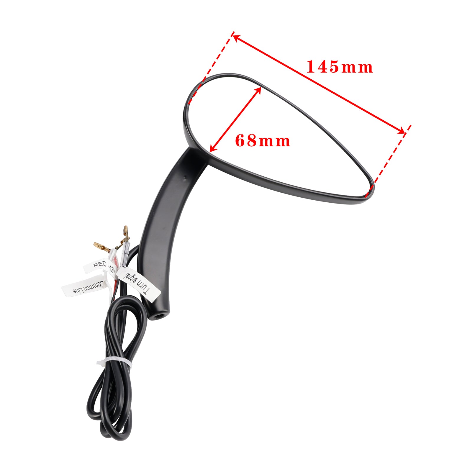 1990-2021 Sportster 883 1200 Espejos de señal de giro LED dinámicos personalizados negros