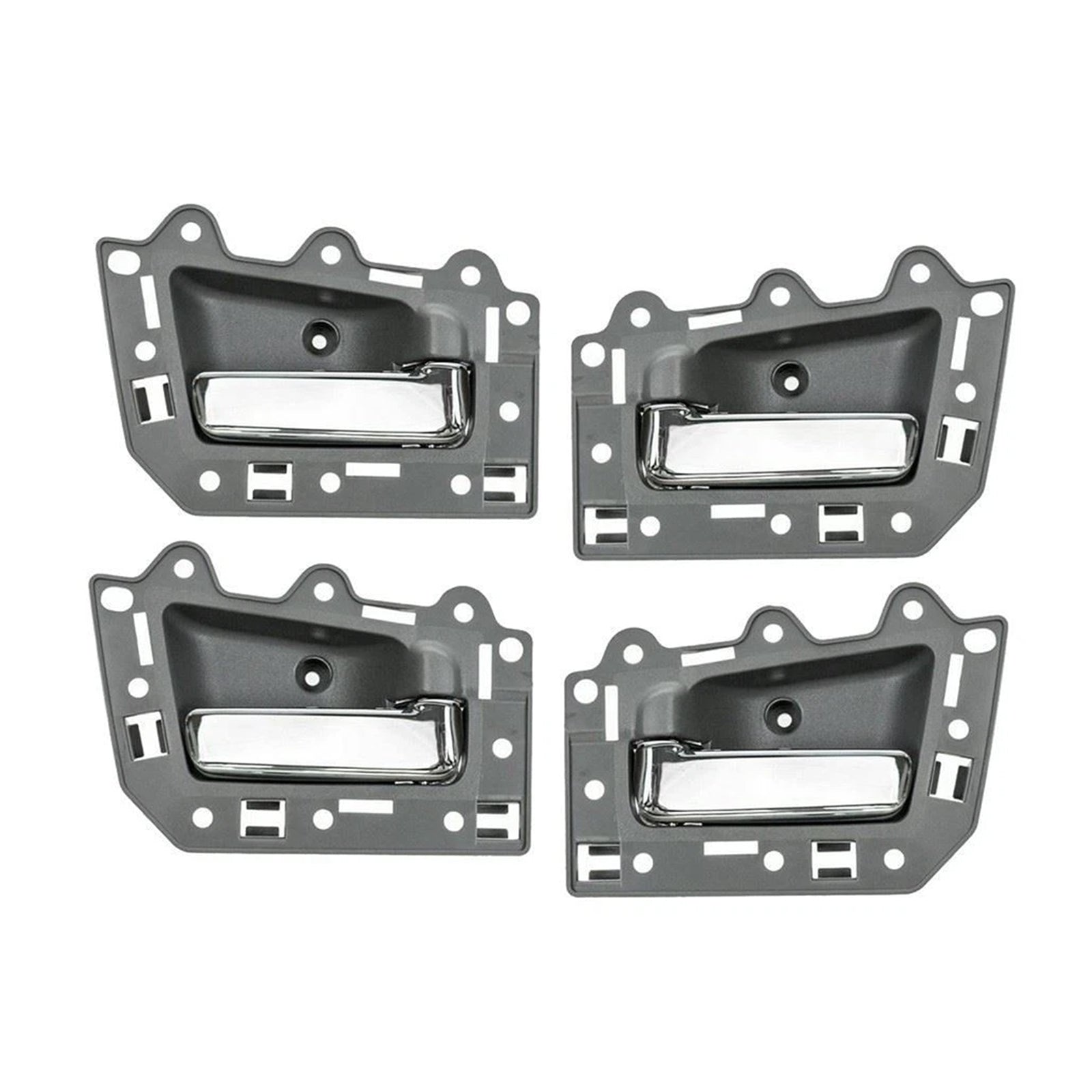 4pcs Front Rear Inside Inner Door Handle Chrome For Jeep Grand Cherokee 2005-2011