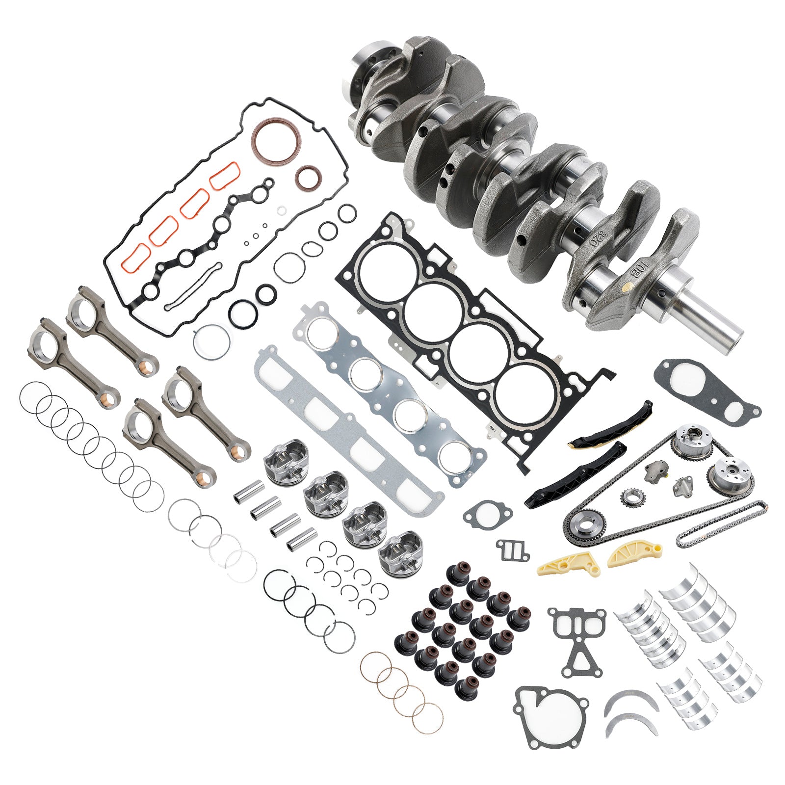 G4KH 2.0T Engine Rebuild Kit w/ Crankshaft Con Rods Timing Kit For Hyundai KIA