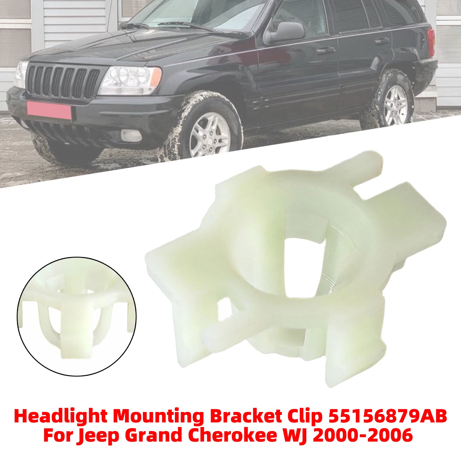 Headlight Mounting Bracket Clip 55156879AB For Jeep Grand Cherokee WJ 2000-2006