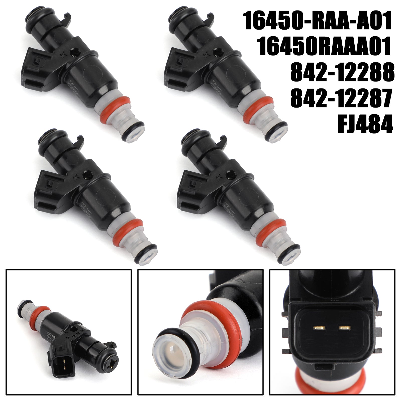 2005-2007 ACURA RSX 2.0L 1998CC I4 4PCS Fuel Injectors 16450RAAA01 16450-RAA-A01